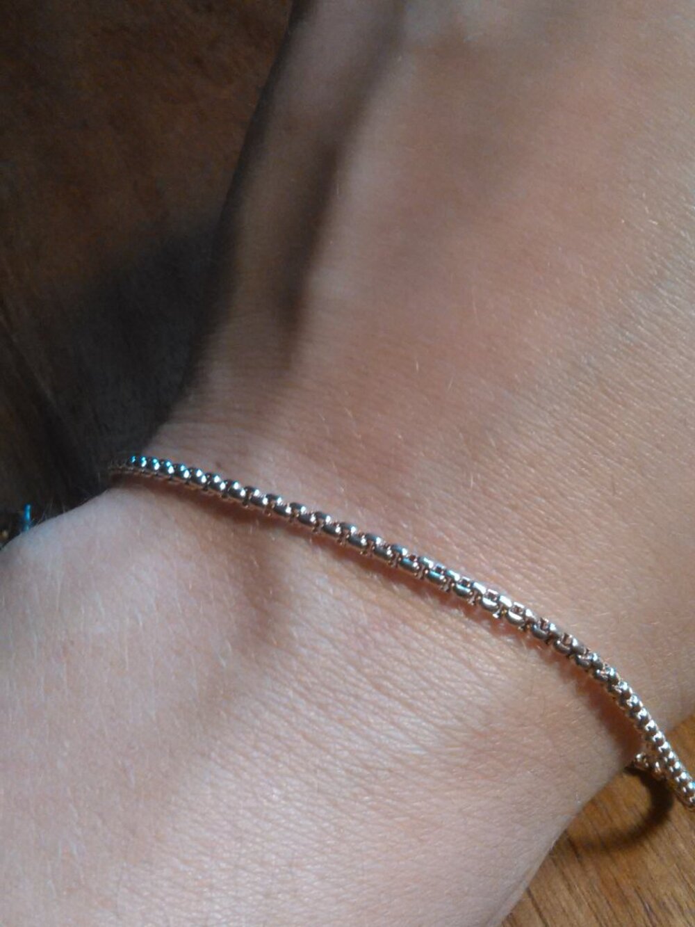 Round Box Chain Ion Plated Rose Gold Stainless Steel Bracelet (7.5 to 9.5 Inch)